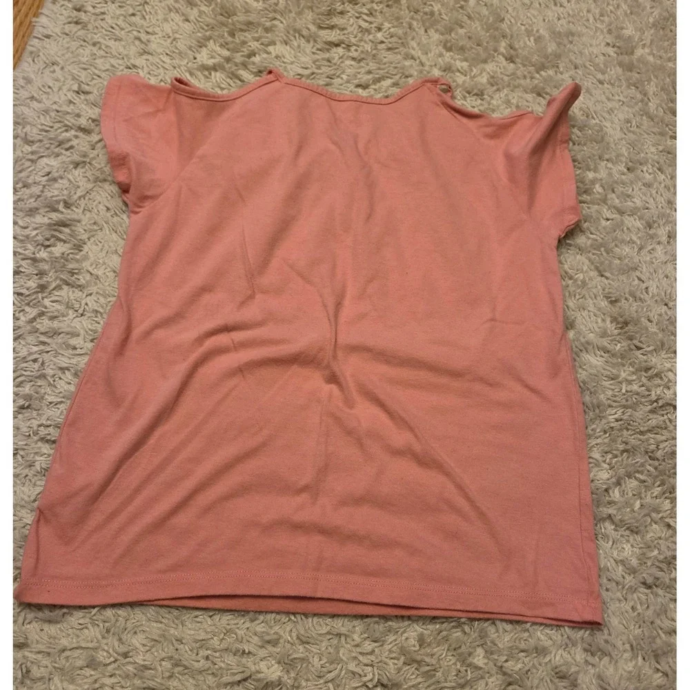 The Children's‎ Place Cut Out Shoulder Shirt Youth Size Large 10/12 Pink